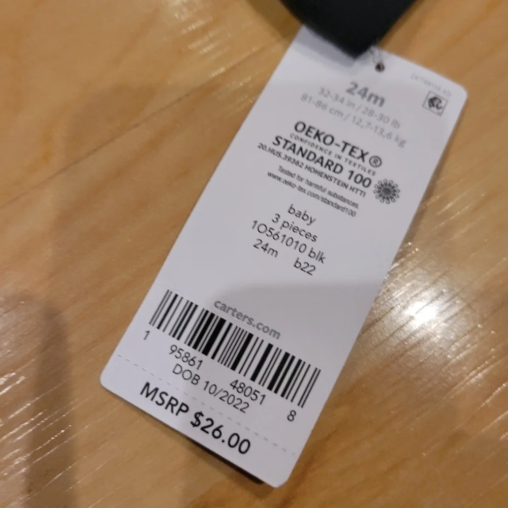 Carters tags attached